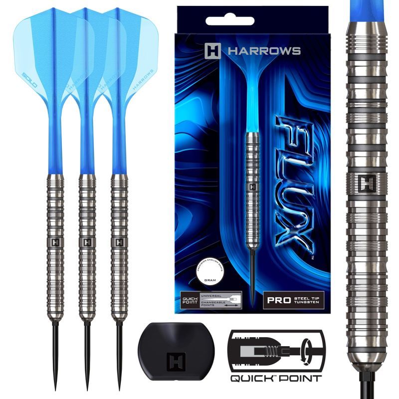 Harrows Flux Tungsten Pro Steeldarts 22/23/24 Gram Steeldarts