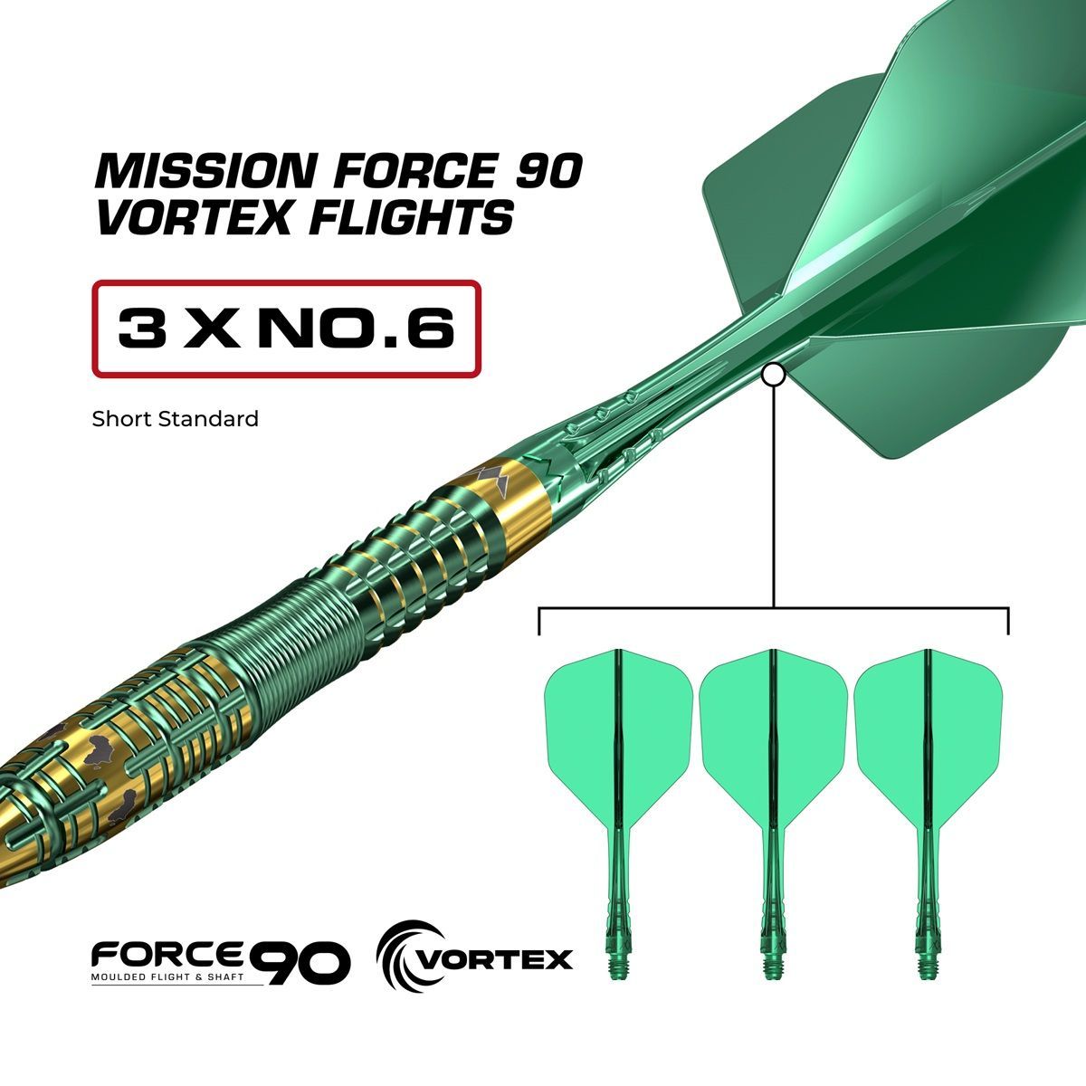 Mission Devon Petersen RP 95% Steeldarts 22/24 Gram Steeldarts
