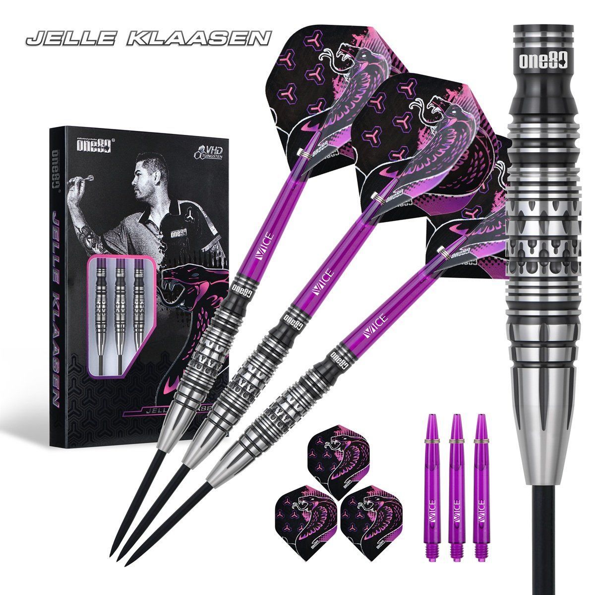 ONE80 Jelle Klaasen V3 90% Steeldarts 23 Gram Steeldarts