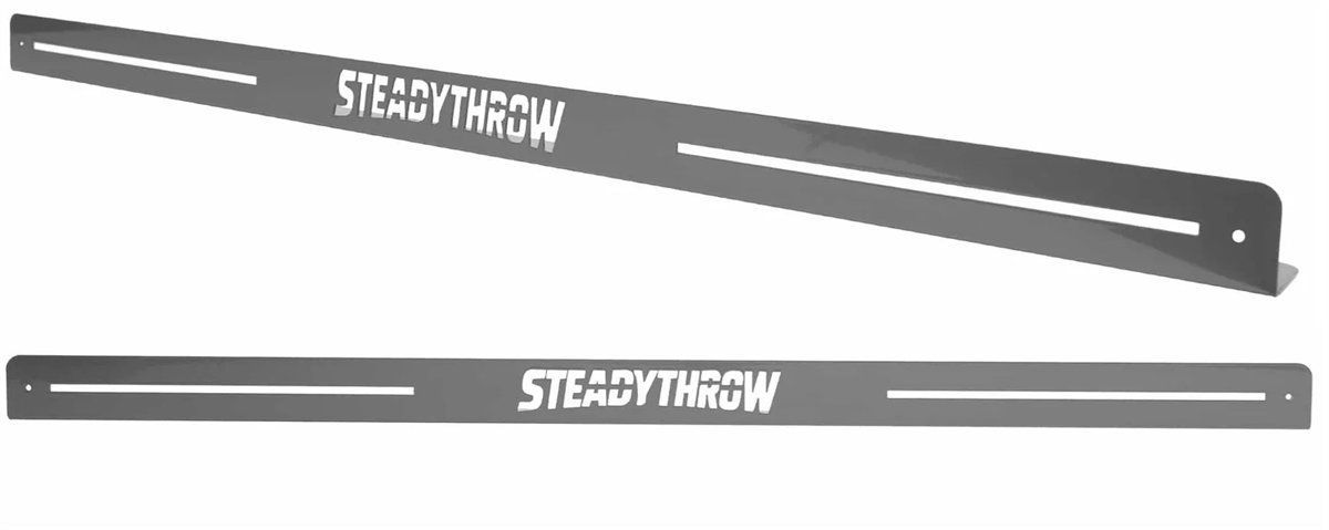 Oche SteadyThrow Lite avec bande auto-agrippante pour tapis de fléchettes de 60 à 90 cm de large Abwurflinie