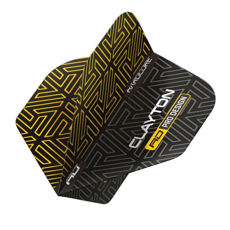 Reddragon Jonny Clayton Hardcore Premium Gold/Schwarz Standard Flights