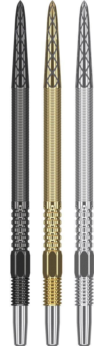 Target Swiss DX Point 26/30/35/40 mm Gold/Schwarz/Silber Wechselspitzen