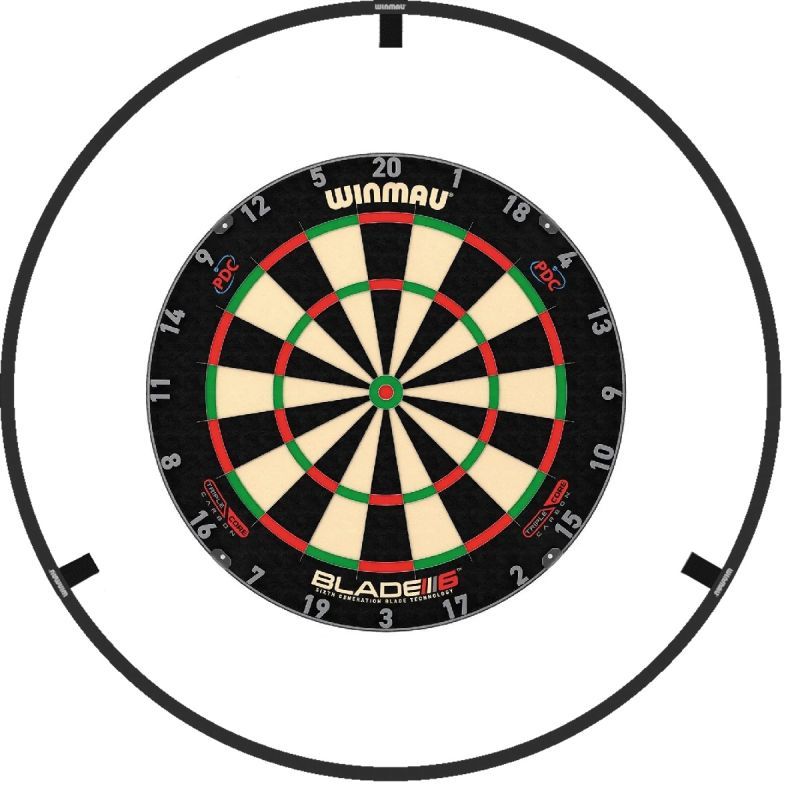 WINMAU Dartboard Blade 6 Triple Core mit Beleuchtung Plasma LED Licht Bristle Board+LED