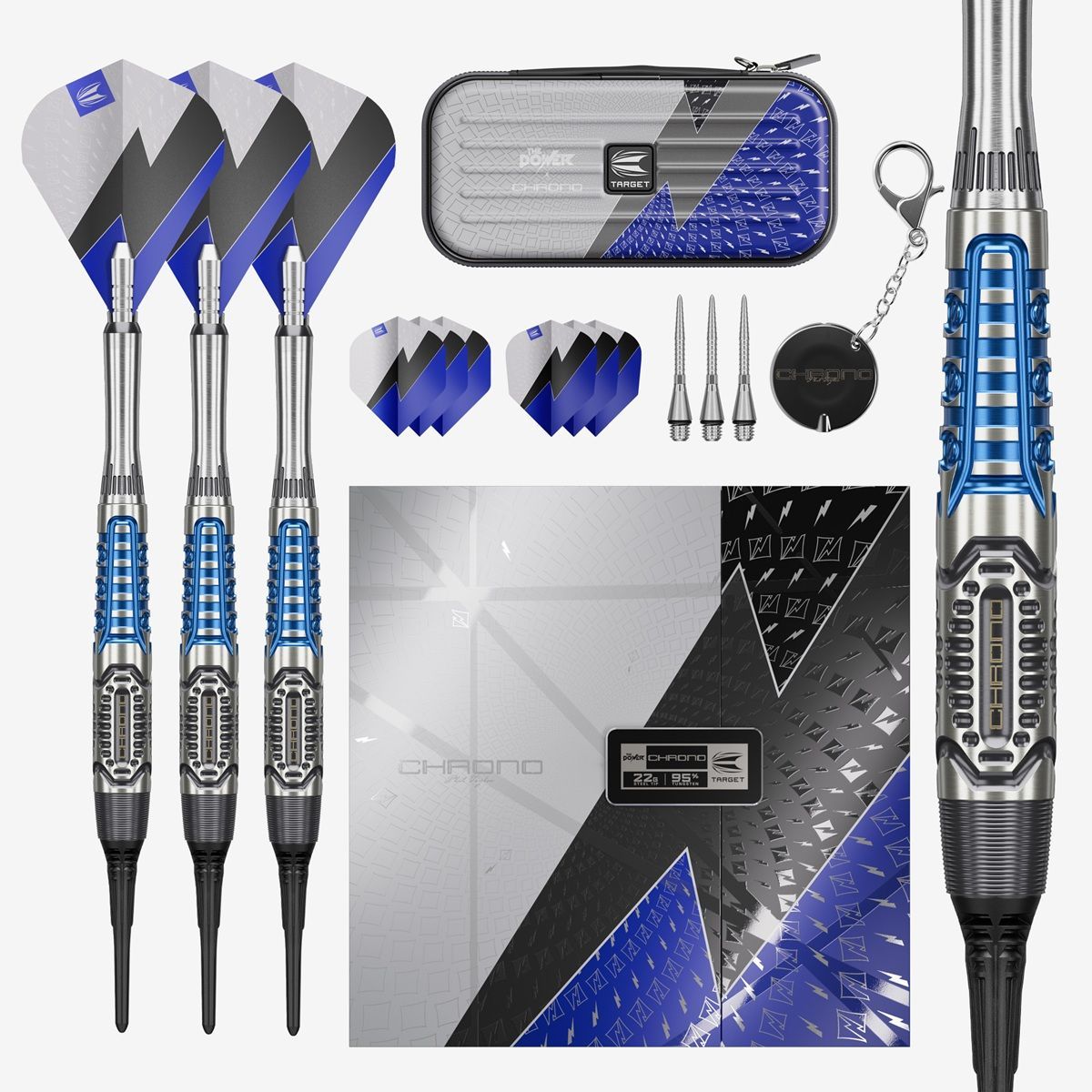 Target Phil Taylor Power Chrono 95% Softdarts 18/20 Gramm Softdarts