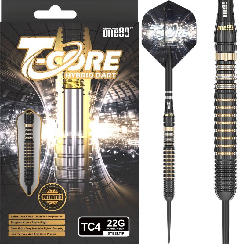 ONE80 T-Core TC4 Steeldarts 22 Gramm Steeldarts