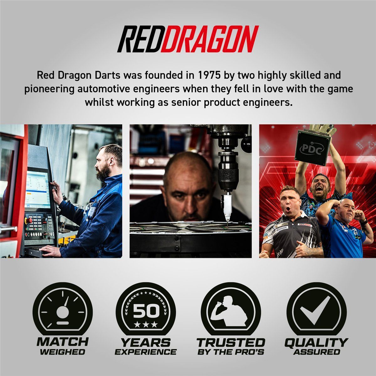 Reddragon Jonny Clayton 50 Years Limited Edition 90% Steeldarts 22 Gram Steeldarts