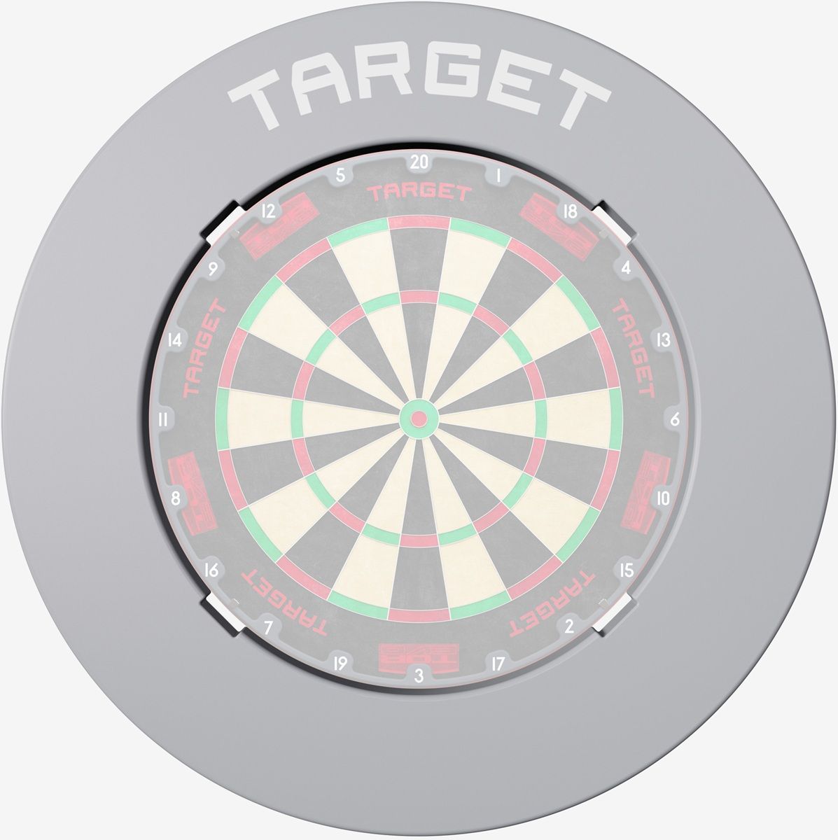 Target Notched Surround Catchring Black/Red/Grey Auffangring