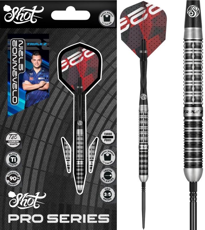 Shot! Pro Series Niels Zonneveld 2.0 TP 90% Steeldart 23/24 Gramm Steeldarts