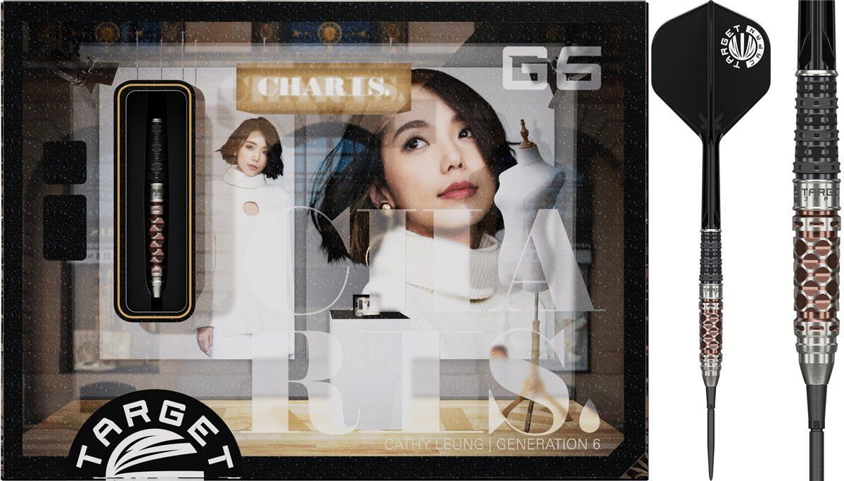 Target Cathy Leung Charis G6 Swiss Point 90% Fléchettes à pointe acier 23/24 Grammes Steeldarts