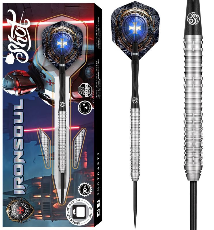 SHOT! Future Knights Ironsoul 90% Steeldart 23/24/26 Gramm Steeldarts