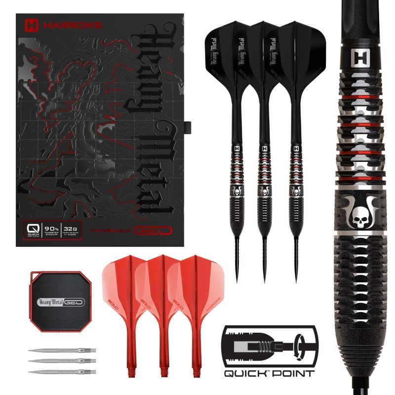 Harrows Ryan Searle GEO Quick Point 90% Steeldarts 22/23/24/26/30/32 Gram Steeldarts