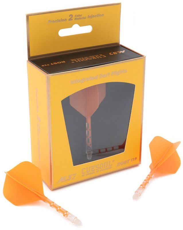 Cuesoul aletta per freccette/Asta ROST T19 Aletta Orange/Trasparente Standard Flights