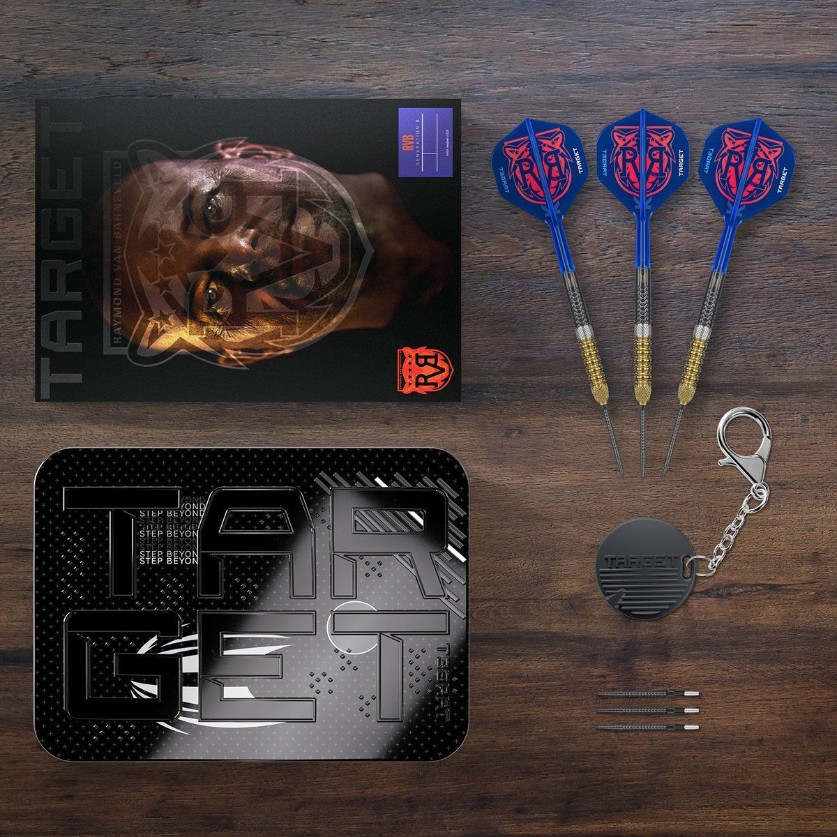 Target Raymond van Barneveld Gen6 Swiss Point 95% Fléchettes à pointe acier 21/23/25 Grammes Steeldarts