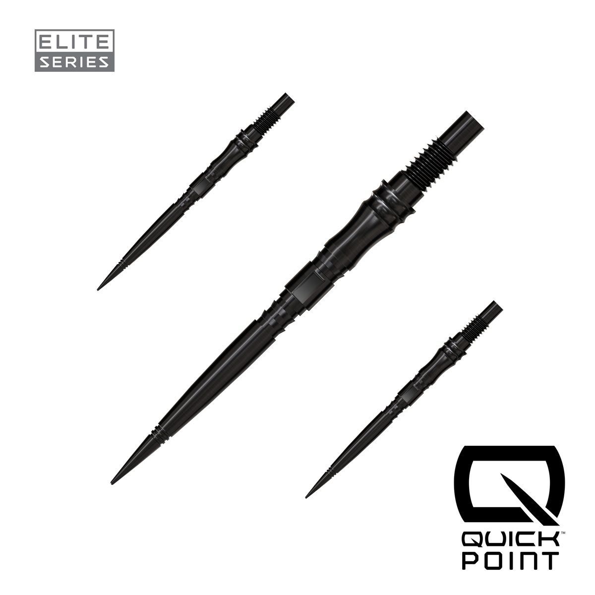 Harrows Quick Points Apex Axis 30/35/40 mm Silver/Black/Gold Wechselspitzen