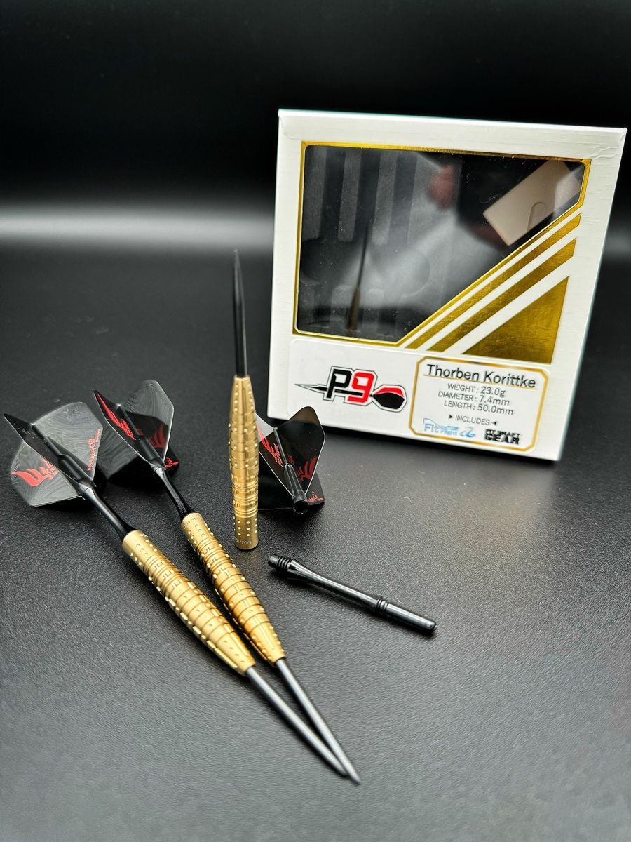 Cosmo P9 Thorben Korittke "TK" Gold Edition 90% Steeldarts 23 Gramm Steeldarts