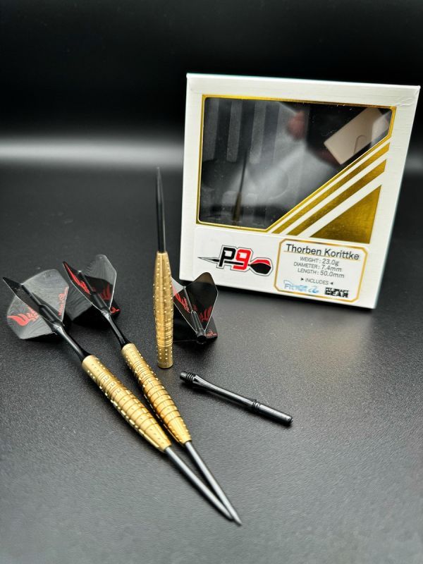 Cosmo P9 Thorben Korittke "TK" Gold Edition 90% Steeldarts 23 Gramm Steeldarts