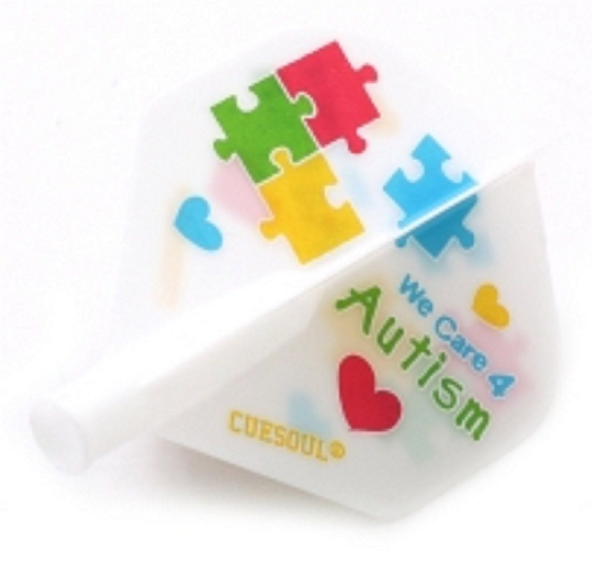 Cuesoul TERO AK4 Dart Flght Care for Autism White Standard Flights
