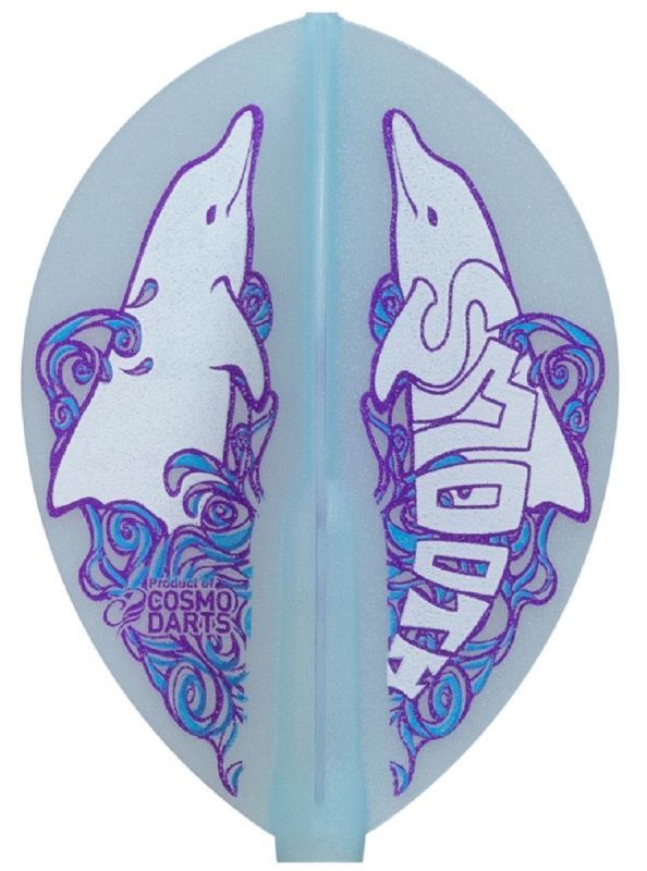 Cosmo Darts Fit Flights Paula Murphy 3 Teardrop leicht Transparent Flights