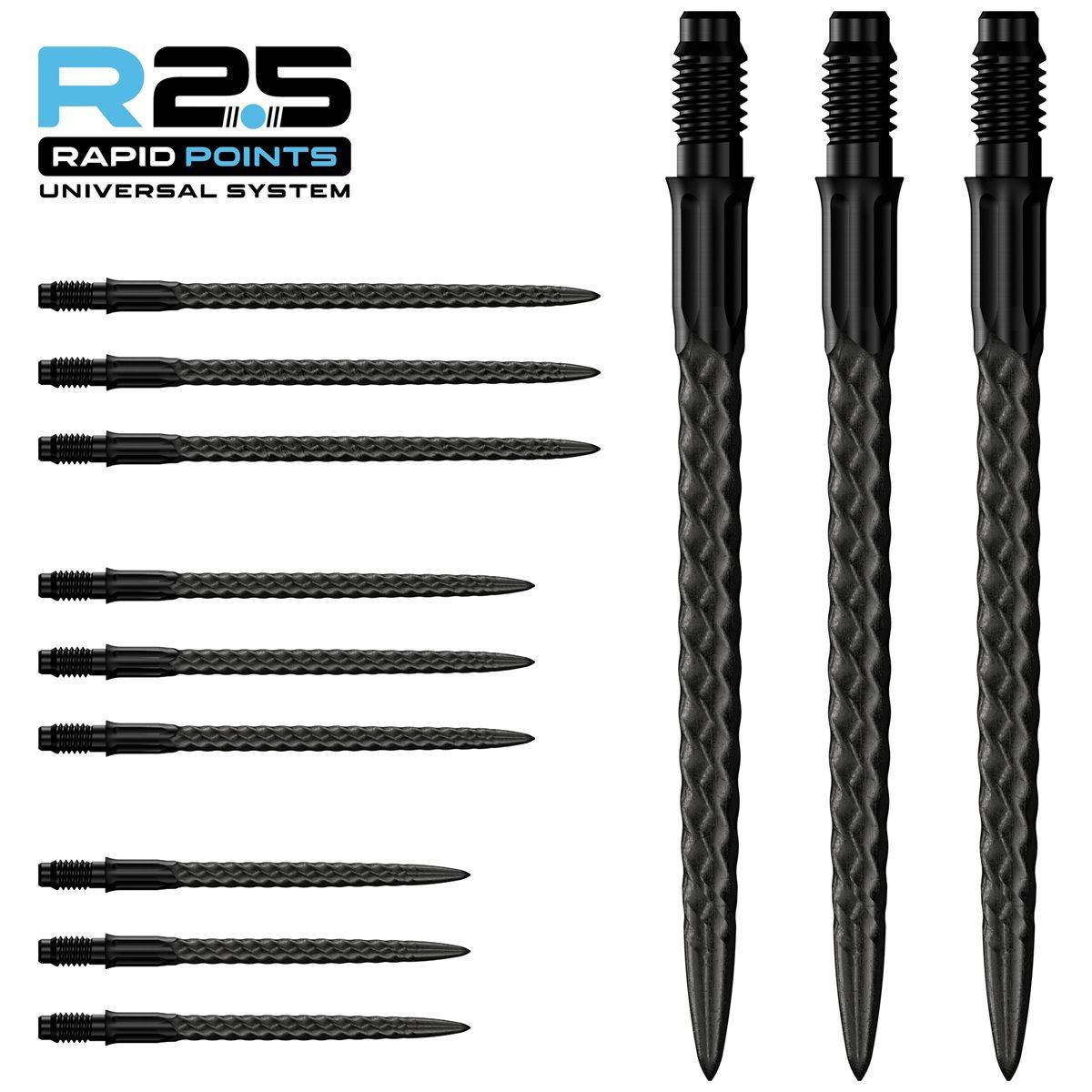 Mission R2.5 Rapid Point RP RVX Argent/Noir/Or 30/35/40 mm Wechselspitzen