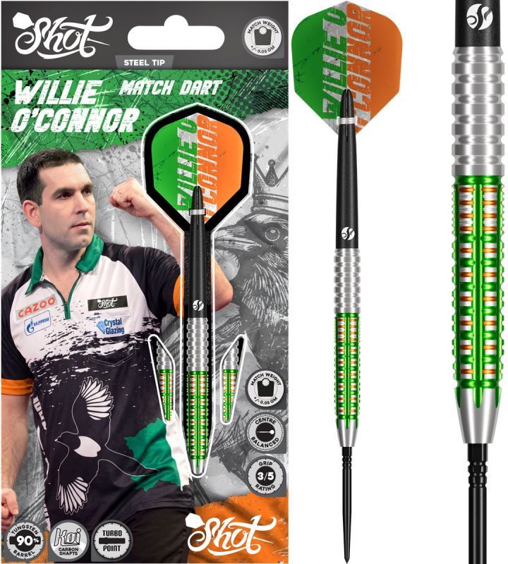 Shot! Pro Series Willie O´Connor TP 90% Steeldart 23/24 Gram Steeldarts