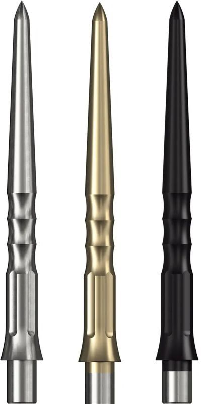 Caliburn EVO Point Ripple No Lip Silber/Schwarz/Gold 28/32mm Wechselspitzen