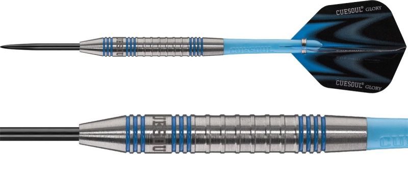 Cuesoul Glory Blue Grooves Ringed 85% Steeldarts 26 Gramm Steeldarts