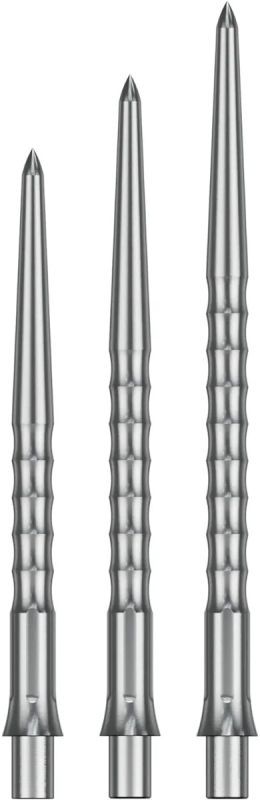 Precise180 EVO Steeldartspitze Silber Ripple 32/36/40 mm Wechselspitzen