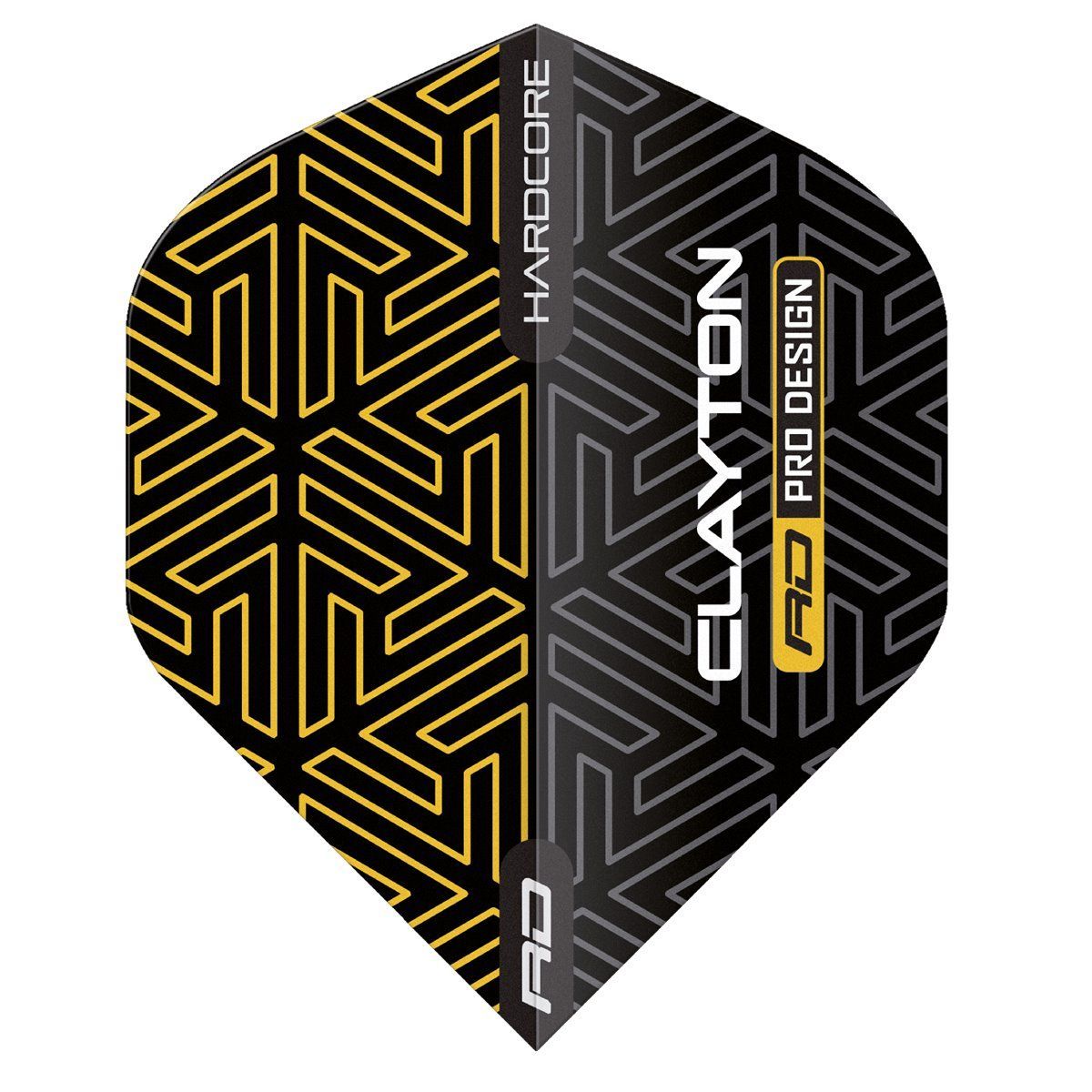 Reddragon Jonny Clayton Hardcore Premium Gold/Black Standard Flights