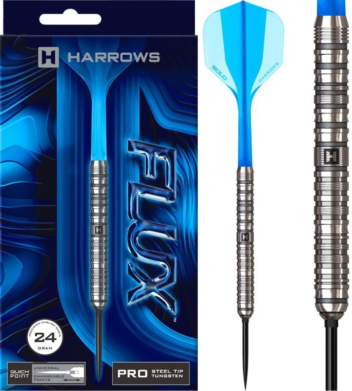 Harrows Flux Tungsten Pro Steeldarts 22/23/24 Gram Steeldarts