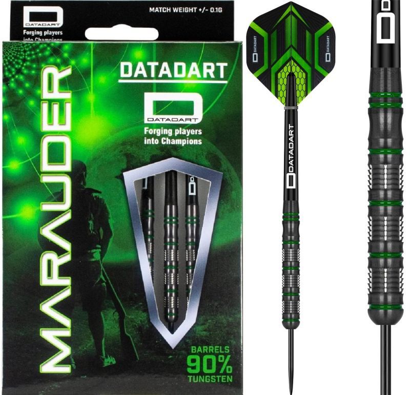 Datadart Black Titanium Marauder Darts 90% Steel Dartpfeile 21/23/25 Gramm Steeldarts