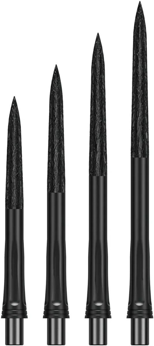 Precise180 EVO Steeldartspitze Gunmetal Roughed 28/32/36/40 mm Wechselspitzen