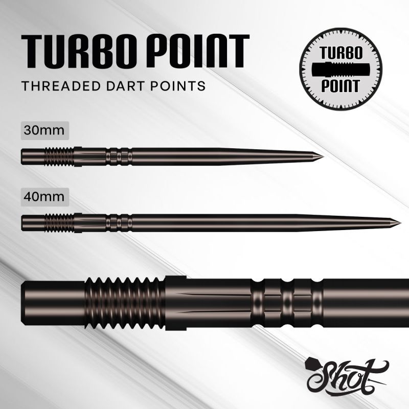 Shot! Turbo Points TP 30/40 mm Gold/Schwarz Wechselspitzen