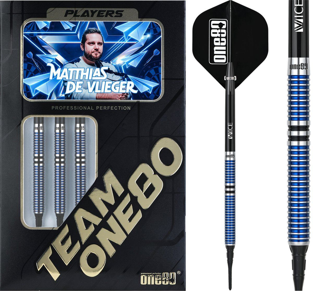 ONE80 Matthias De Vlieger 90% Softdarts 20 Gramm Softdarts
