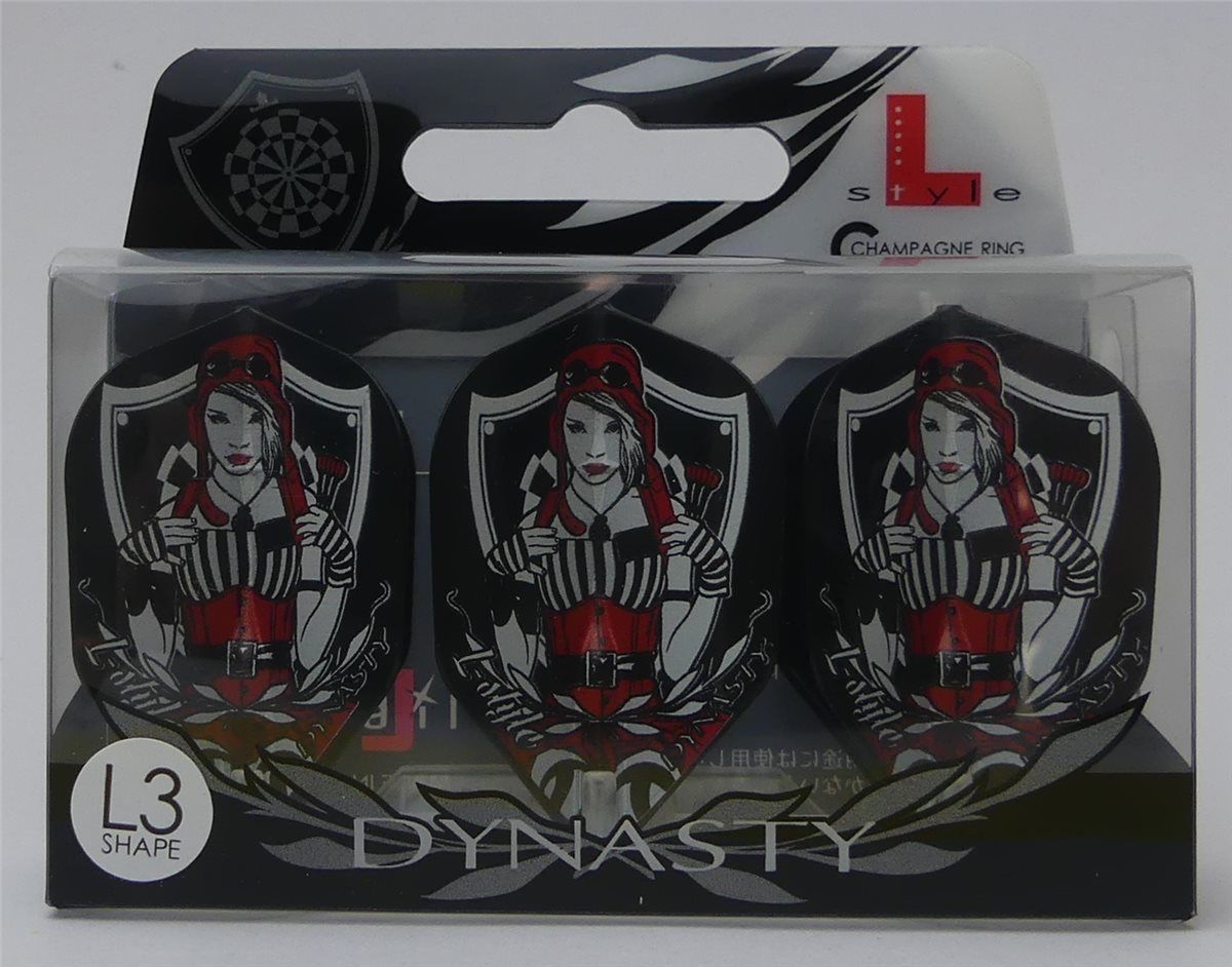 L-Style Flight EZ Shape L3 Dynasty Schwarz Weiß Frau mit Hut Flights