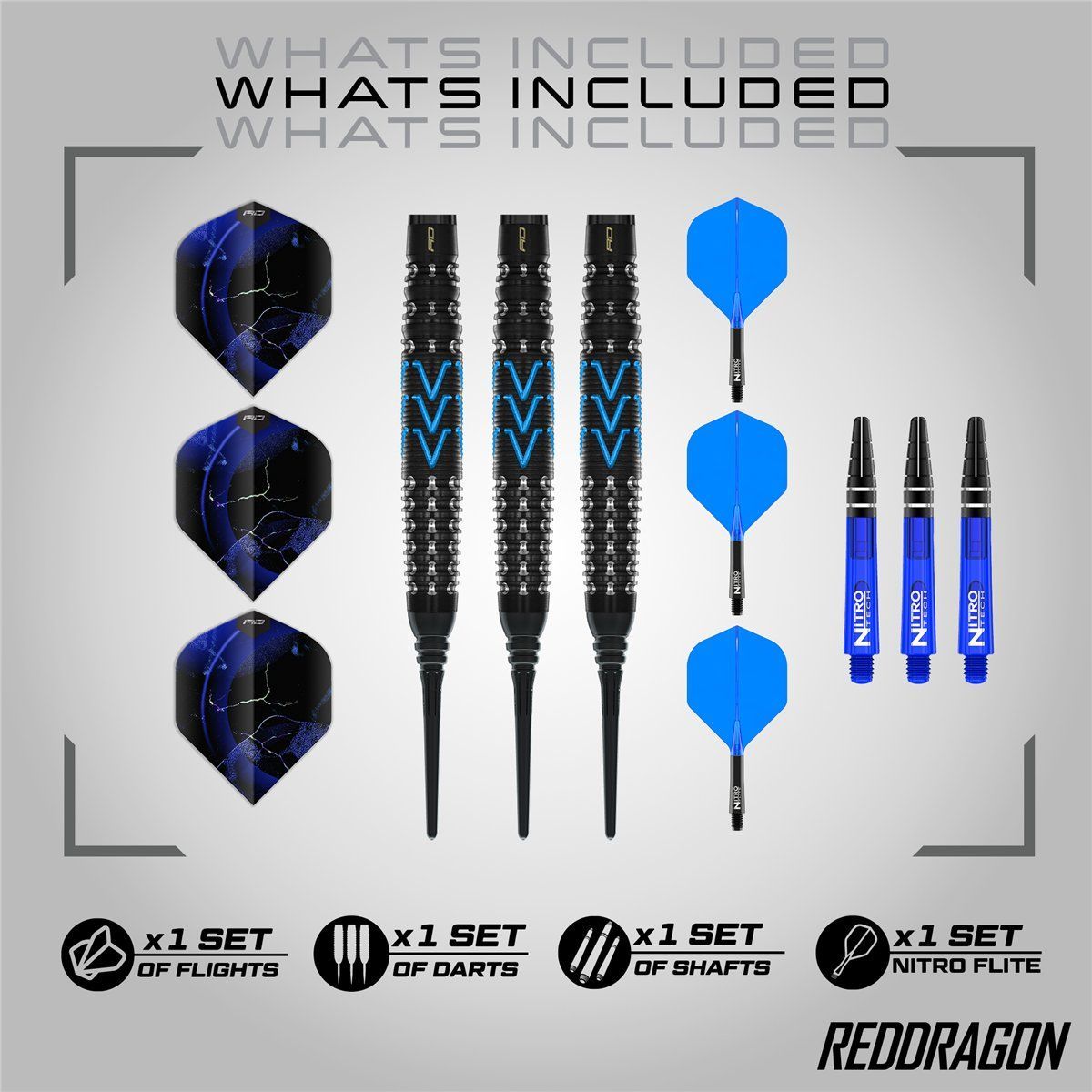 Reddragon Amp Torpedo 90% Softdarts 22 Gram Softdarts