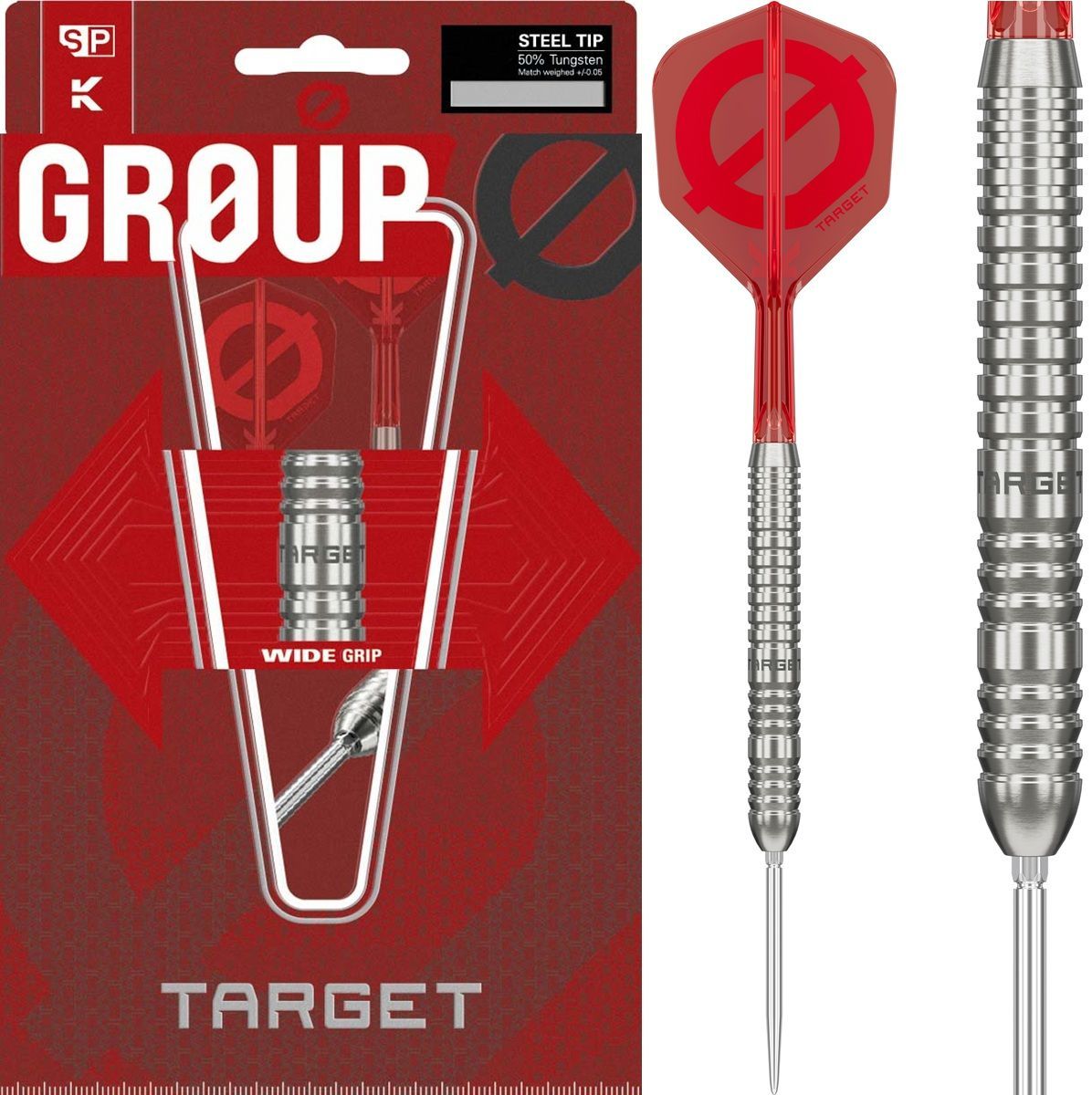 Target Group 03 SP 50% Steeldarts 22/24/26 Gram Steeldarts