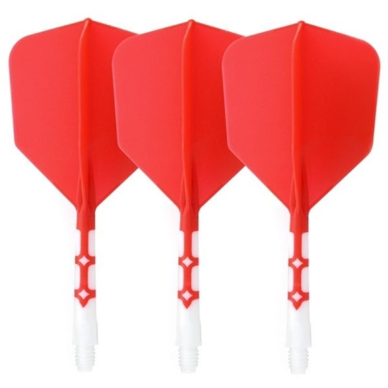 Cuesoul aletta per freccette/Asta ROST T19 Asta Bianco Big Wing Flights