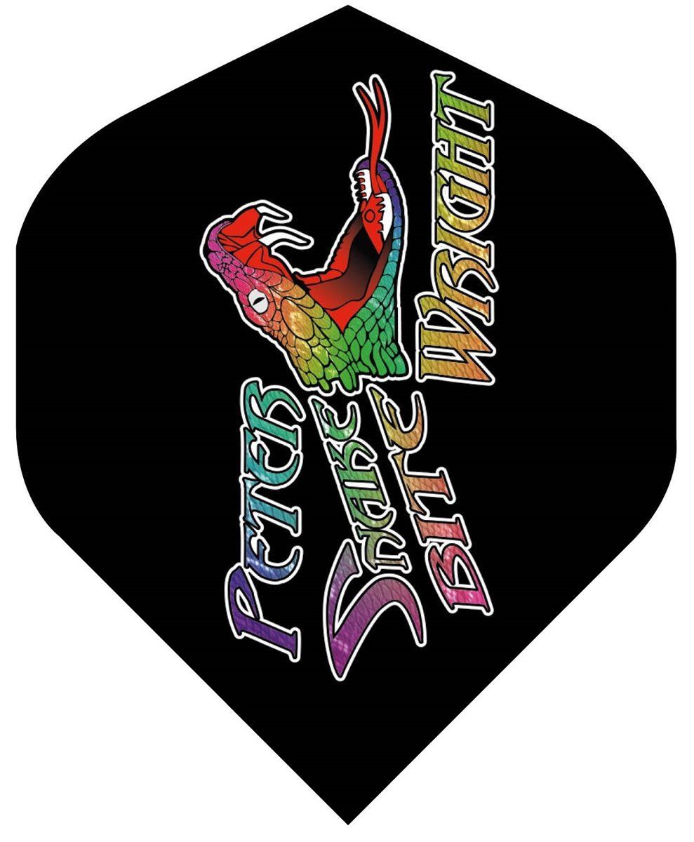 RedDragon Dartflight Peter Wright Snake Black Flights