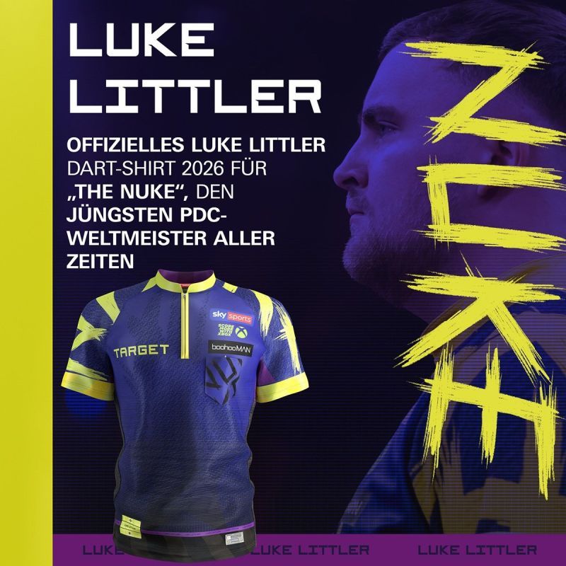 Target Coolplay Collarless Playing Shirt Luke Littler 2026 Dartshirt