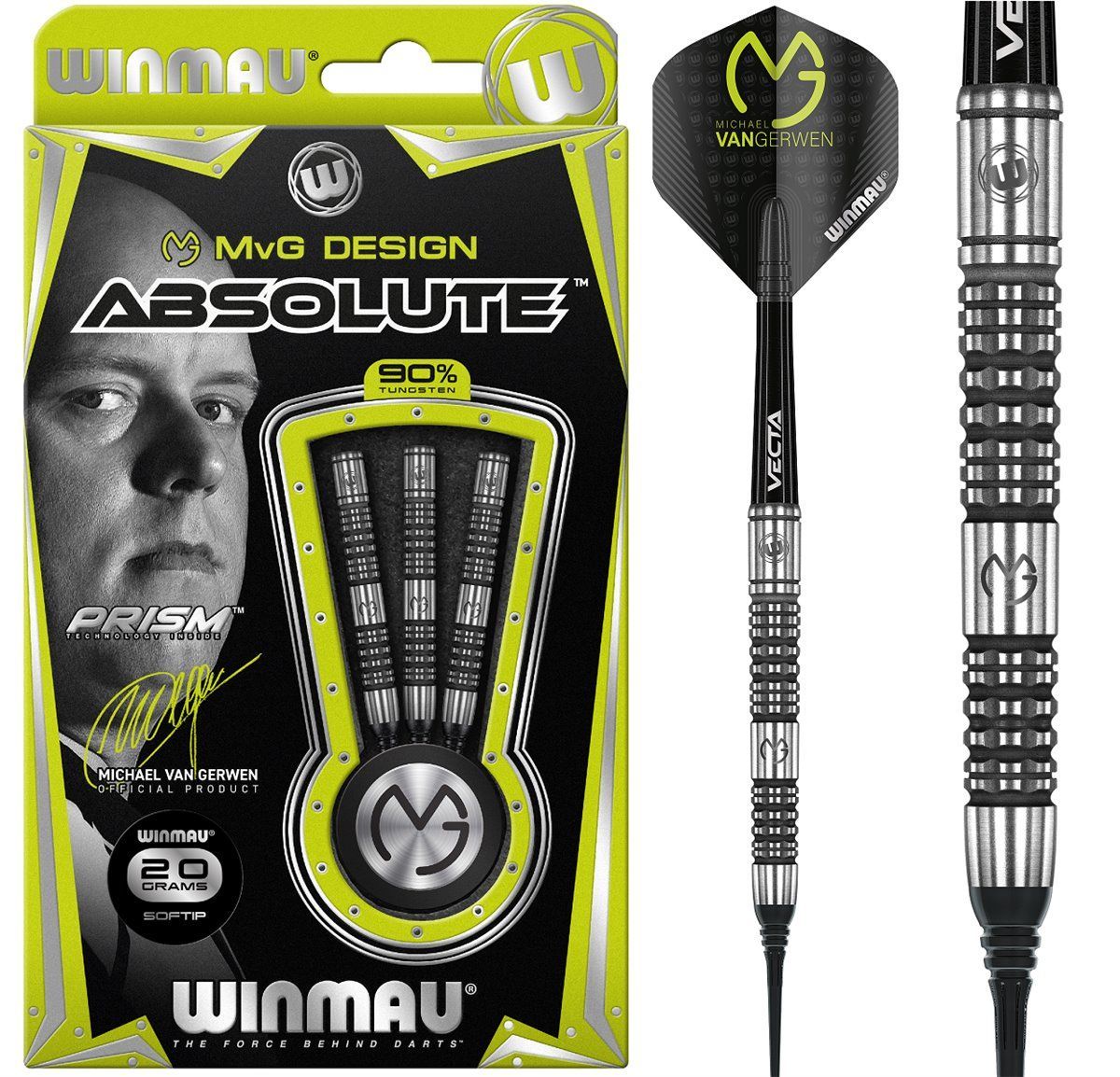 Winmau Michael van Gerwen MvG Absolute Soft Darts 20 Gramm Softdarts