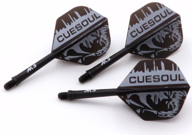 Cuesoul aletta per freccette/Asta AK5 Black Boy Standard No2 Flights