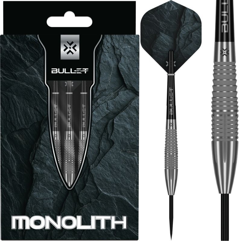 Bullet Monolith 90% Freccette Steel Tip 23/25/27 Grammi Steeldarts