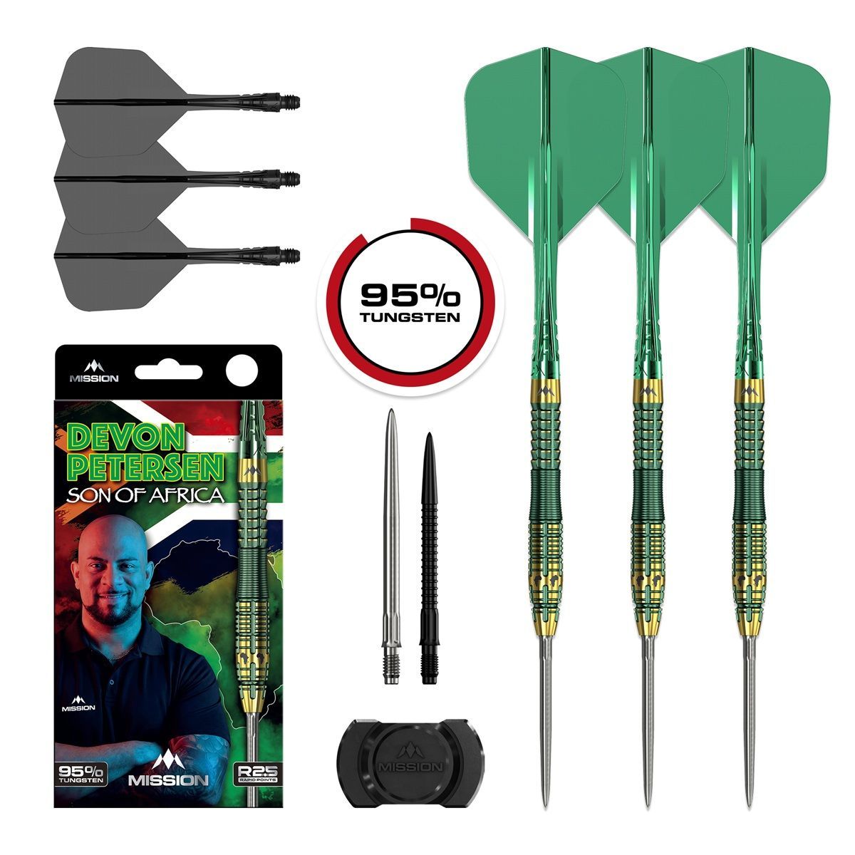 Mission Devon Petersen RP 95% Steeldarts 22/24 Gram Steeldarts