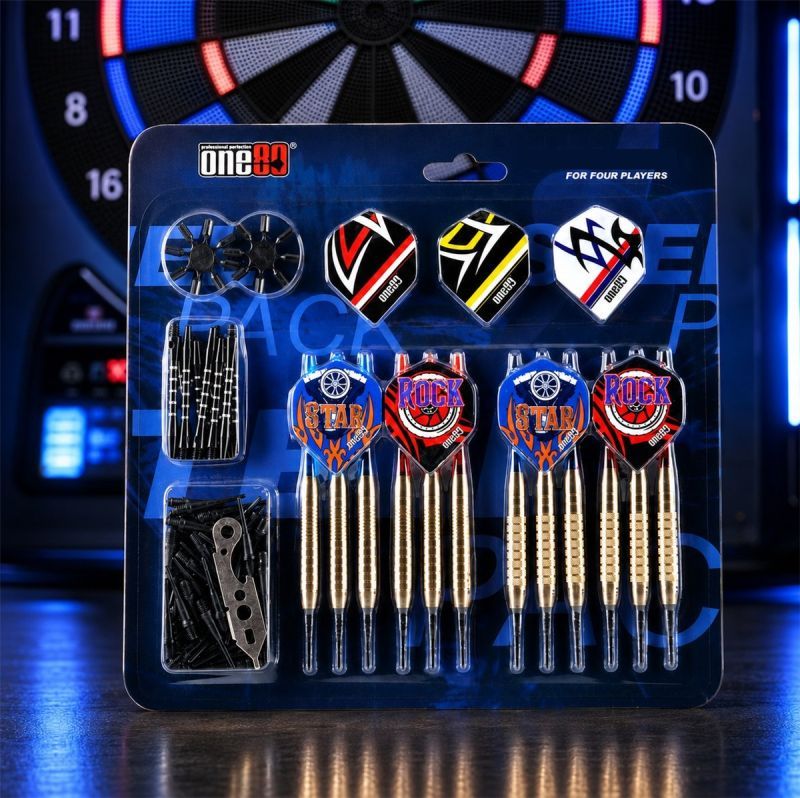 Softdart-Starterset für E-Dartscheiben – 12 Darts mit Zubehör Softdarts