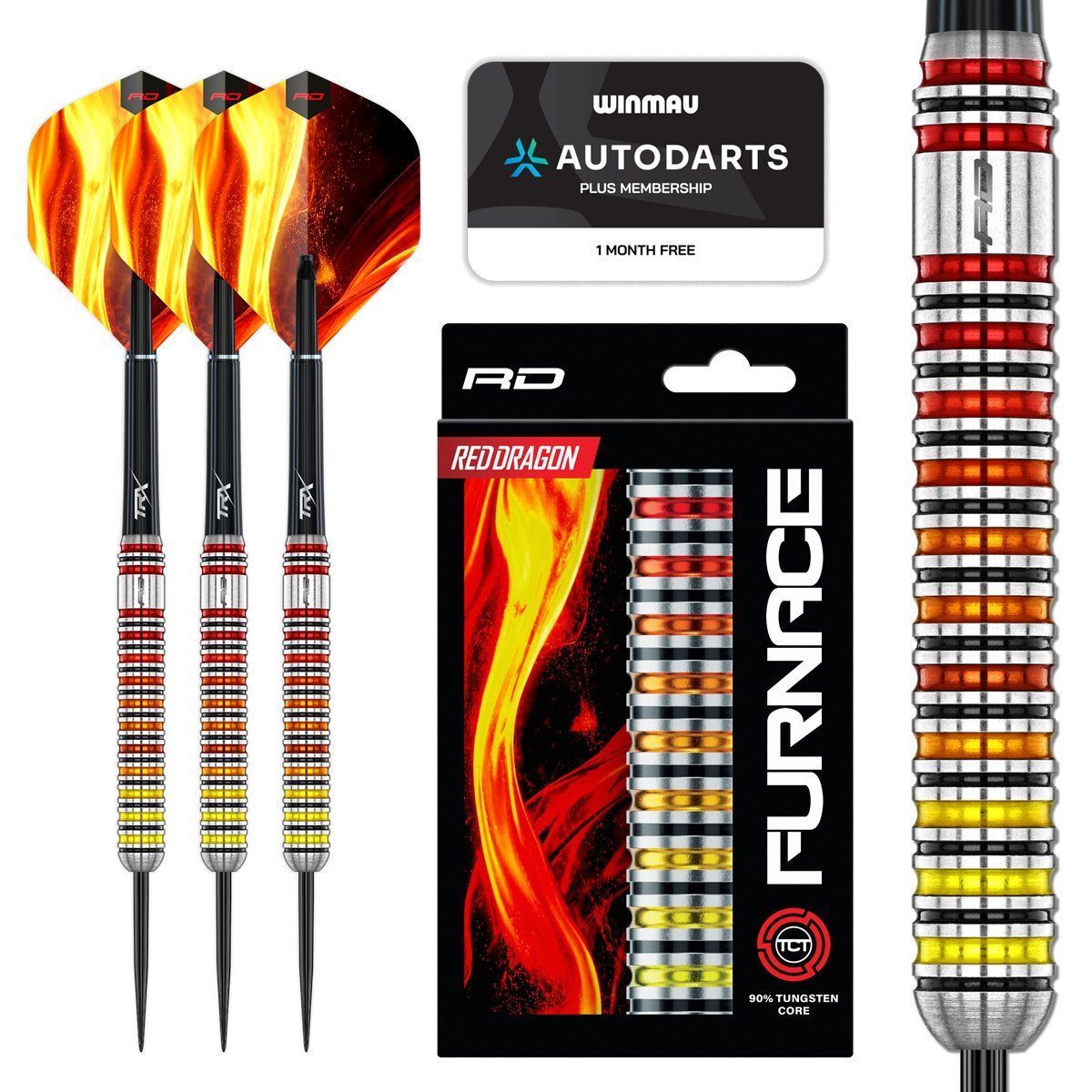 Reddragon Furnace 90% Steeldarts 22/24 Gramm Steeldarts