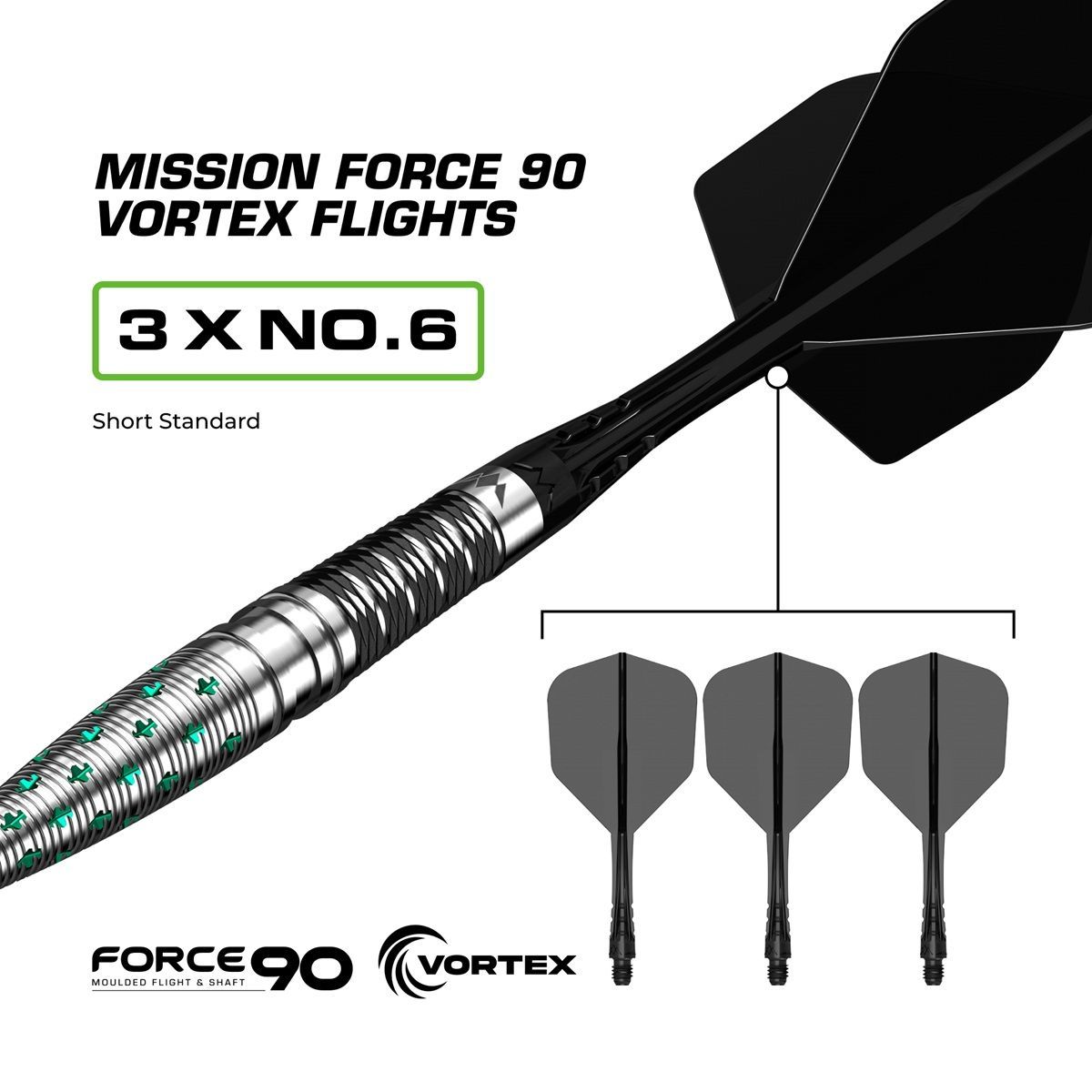 Mission Mantis RP 95% Steeldarts 22/24 Gram Steeldarts