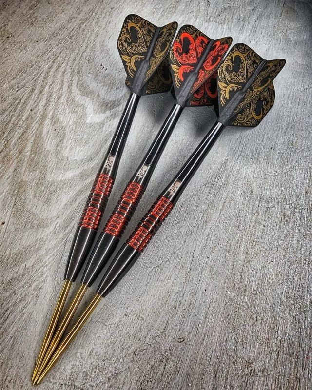 P9 Darts Black Titanium PCT Range 2 Steeldarts 21/23 Gram Steeldarts