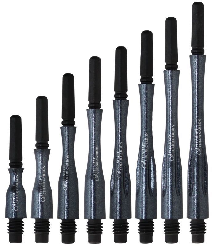 Cosmo Darts Carbon Fit Shafts Hybrid Pearl Black Locked Shafts