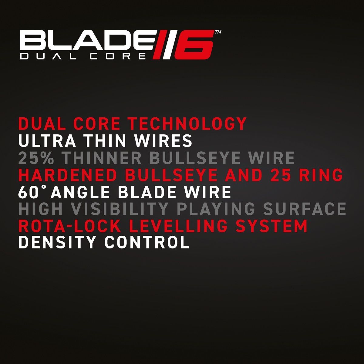 WINMAU Dartboard Blade 6 Dual Core Bristle Board