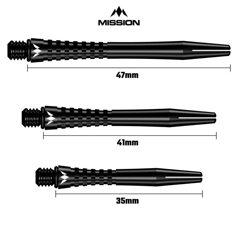Mission Atom 13 Aluminium Shafts Anodised Shafts
